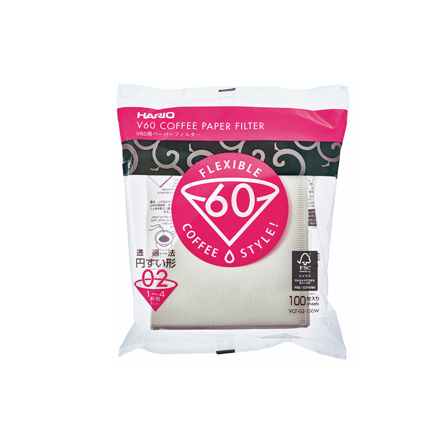 Filtros V60 02 x 100 Hario 1 hario v60 02 paper filters 100pcs white vcf 02 100w